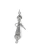 Traditional Yemenite Art Handcrafted Sterling Silver Klezmer Violinist